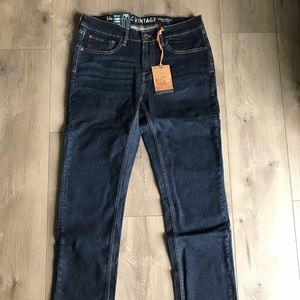 Slim fit indigo denim pants